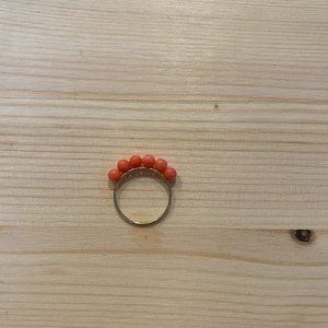 Saskia Diez coral holiday ring  NEW